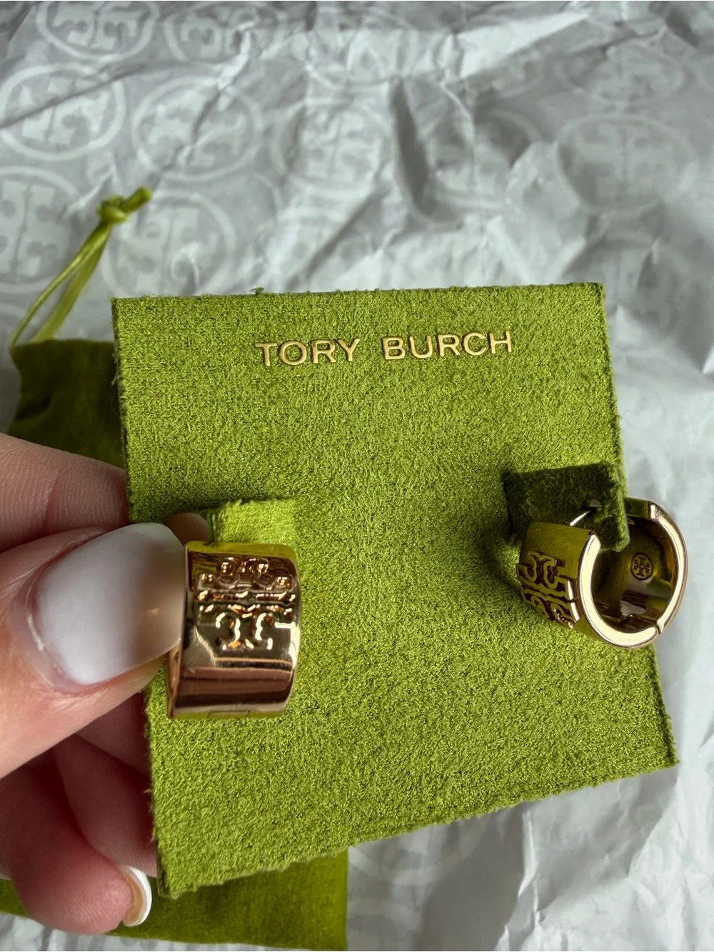 Tory Burch new huggie dust